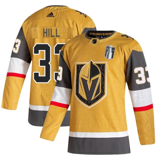 Authentic Adidas Men's Adin Hill Vegas Golden Knights 2020/21 Alternate 2023 Stanley Cup Final Jersey - Gold