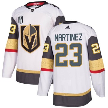 Authentic Adidas Men's Alec Martinez Vegas Golden Knights Away 2023 Stanley Cup Final Jersey - White