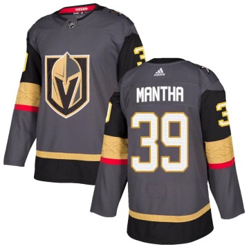 Authentic Adidas Men's Anthony Mantha Vegas Golden Knights Home Jersey - Gray