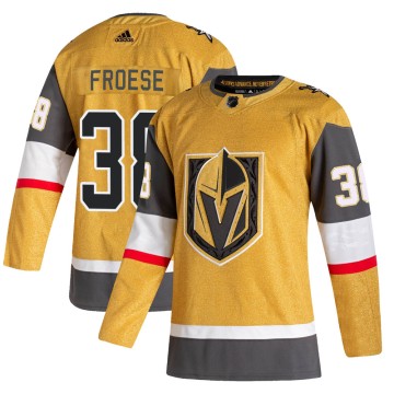 Authentic Adidas Men's Byron Froese Vegas Golden Knights 2020/21 Alternate Jersey - Gold