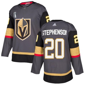 Authentic Adidas Men's Chandler Stephenson Vegas Golden Knights Home 2023 Stanley Cup Final Jersey - Gray