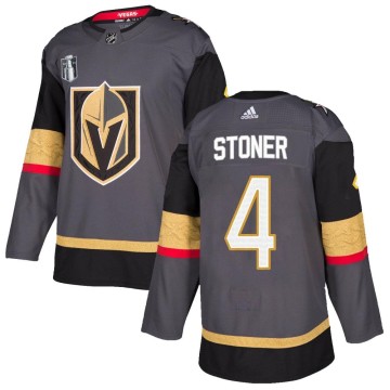 Authentic Adidas Men's Clayton Stoner Vegas Golden Knights Home 2023 Stanley Cup Final Jersey - Gray