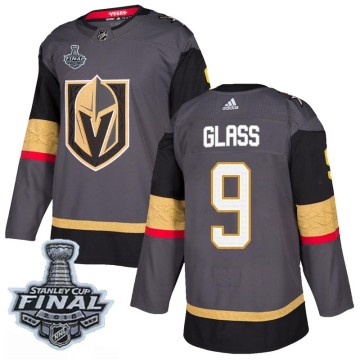 Authentic Adidas Men's Cody Glass Vegas Golden Knights Home 2018 Stanley Cup Final Patch Jersey - Gray