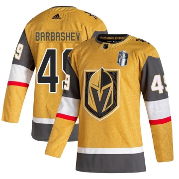 Authentic Adidas Men's Ivan Barbashev Vegas Golden Knights 2020/21 Alternate 2023 Stanley Cup Final Jersey - Gold