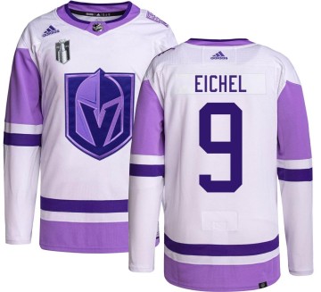 Authentic Adidas Men's Jack Eichel Vegas Golden Knights Hockey Fights Cancer 2023 Stanley Cup Final Jersey -