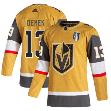 Authentic Adidas Men's Jakub Demek Vegas Golden Knights 2020/21 Alternate 2023 Stanley Cup Final Jersey - Gold
