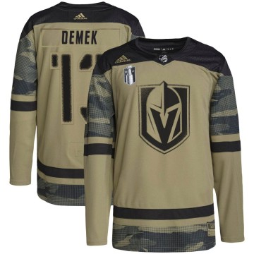 Authentic Adidas Men's Jakub Demek Vegas Golden Knights Military Appreciation Practice 2023 Stanley Cup Final Jersey - Camo
