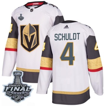 Authentic Adidas Men's Jimmy Schuldt Vegas Golden Knights Away 2018 Stanley Cup Final Patch Jersey - White