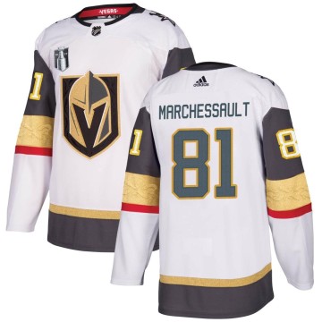 Authentic Adidas Men's Jonathan Marchessault Vegas Golden Knights Away 2023 Stanley Cup Final Jersey - White