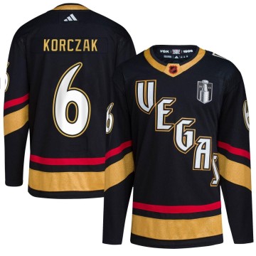 Authentic Adidas Men's Kaedan Korczak Vegas Golden Knights Reverse Retro 2.0 2023 Stanley Cup Final Jersey - Black