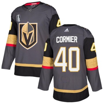 Authentic Adidas Men's Lukas Cormier Vegas Golden Knights Home 2023 Stanley Cup Final Jersey - Gray
