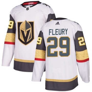 Authentic Adidas Men's Marc-Andre Fleury Vegas Golden Knights Away Jersey - White