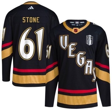 Authentic Adidas Men's Mark Stone Vegas Golden Knights Reverse Retro 2.0 2023 Stanley Cup Final Jersey - Black