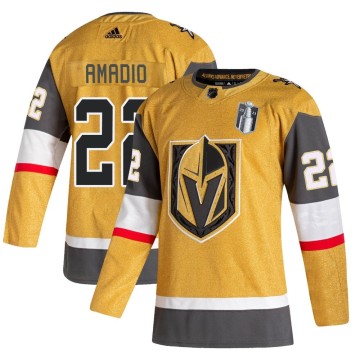 Authentic Adidas Men's Michael Amadio Vegas Golden Knights 2020/21 Alternate 2023 Stanley Cup Final Jersey - Gold