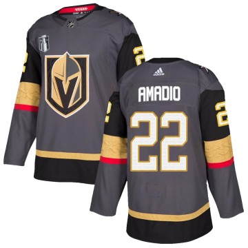 Authentic Adidas Men's Michael Amadio Vegas Golden Knights Home 2023 Stanley Cup Final Jersey - Gray