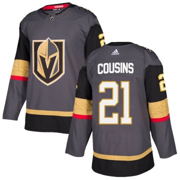 Authentic Adidas Men's Nick Cousins Vegas Golden Knights ized Home Jersey - Gray