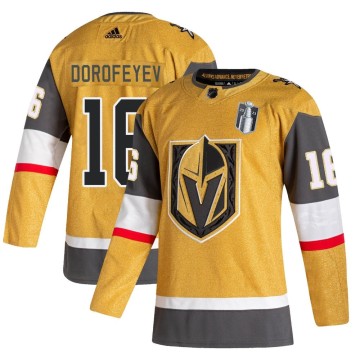 Authentic Adidas Men's Pavel Dorofeyev Vegas Golden Knights 2020/21 Alternate 2023 Stanley Cup Final Jersey - Gold