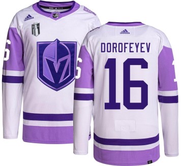 Authentic Adidas Men's Pavel Dorofeyev Vegas Golden Knights Hockey Fights Cancer 2023 Stanley Cup Final Jersey -
