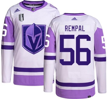 Authentic Adidas Men's Sheldon Rempal Vegas Golden Knights Hockey Fights Cancer 2023 Stanley Cup Final Jersey -