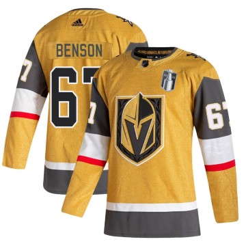 Authentic Adidas Men's Tyler Benson Vegas Golden Knights 2020/21 Alternate 2023 Stanley Cup Final Jersey - Gold
