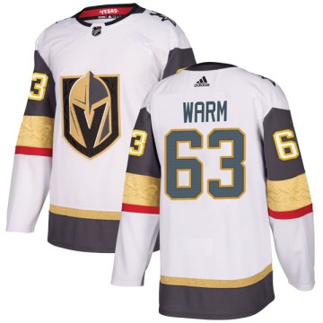 Authentic Adidas Men's Will Warm Vegas Golden Knights Away Jersey - White