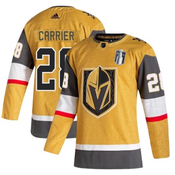 Authentic Adidas Men's William Carrier Vegas Golden Knights 2020/21 Alternate 2023 Stanley Cup Final Jersey - Gold