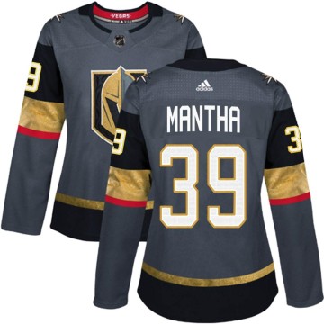 Authentic Adidas Women's Anthony Mantha Vegas Golden Knights Home Jersey - Gray