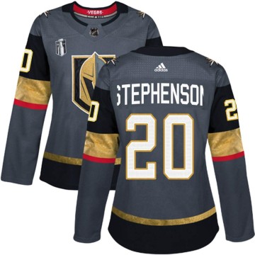 Authentic Adidas Women's Chandler Stephenson Vegas Golden Knights Home 2023 Stanley Cup Final Jersey - Gray