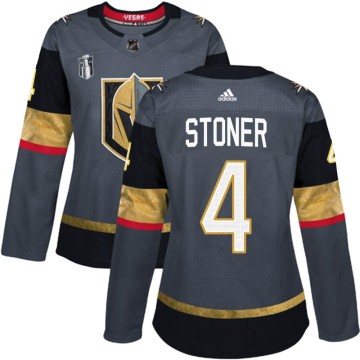 Authentic Adidas Women's Clayton Stoner Vegas Golden Knights Home 2023 Stanley Cup Final Jersey - Gray