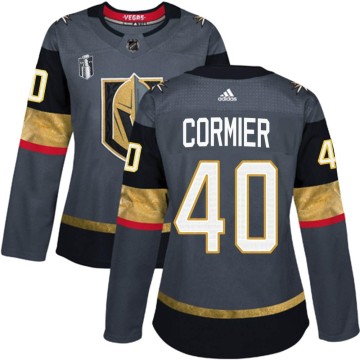 Authentic Adidas Women's Lukas Cormier Vegas Golden Knights Home 2023 Stanley Cup Final Jersey - Gray