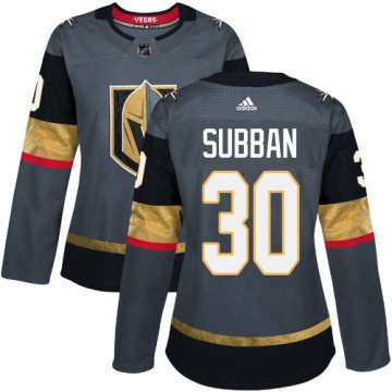 Authentic Adidas Women's Malcolm Subban Vegas Golden Knights Home Jersey - Gray