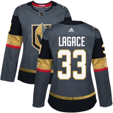 Authentic Adidas Women's Maxime Lagace Vegas Golden Knights Home Jersey - Gray