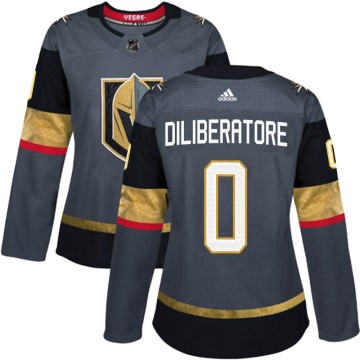 Authentic Adidas Women's Peter DiLiberatore Vegas Golden Knights Home Jersey - Gray