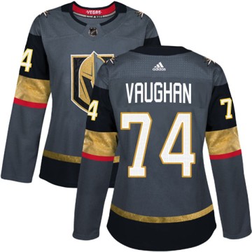 Authentic Adidas Women's Scooter Vaughan Vegas Golden Knights Home Jersey - Gray