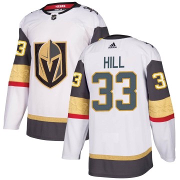 Authentic Adidas Youth Adin Hill Vegas Golden Knights Away Jersey - White