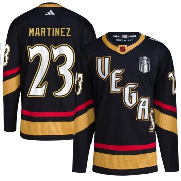 Authentic Adidas Youth Alec Martinez Vegas Golden Knights Reverse Retro 2.0 2023 Stanley Cup Final Jersey - Black