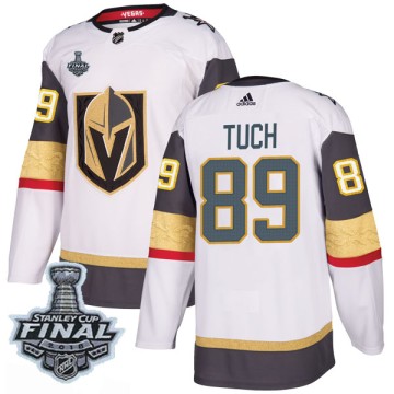 Authentic Adidas Youth Alex Tuch Vegas Golden Knights Away 2018 Stanley Cup Final Patch Jersey - White