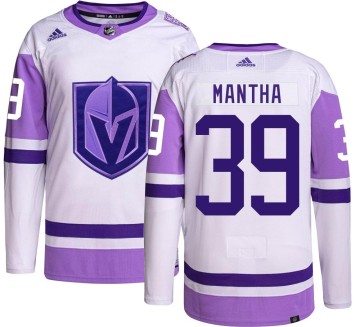 Authentic Adidas Youth Anthony Mantha Vegas Golden Knights Hockey Fights Cancer Jersey -