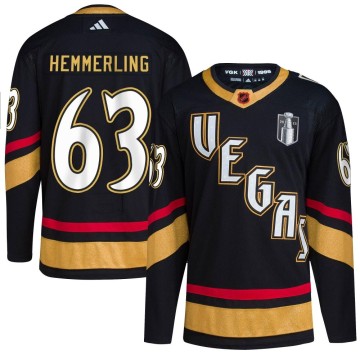 Authentic Adidas Youth Ben Hemmerling Vegas Golden Knights Reverse Retro 2.0 2023 Stanley Cup Final Jersey - Black