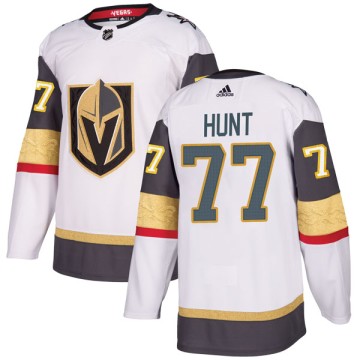 Authentic Adidas Youth Brad Hunt Vegas Golden Knights Away Jersey - White