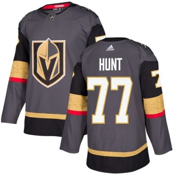 Authentic Adidas Youth Brad Hunt Vegas Golden Knights Home Jersey - Gray