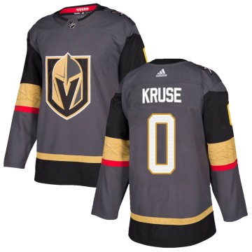 Authentic Adidas Youth Brandon Kruse Vegas Golden Knights Home Jersey - Gray