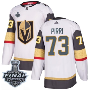 Authentic Adidas Youth Brandon Pirri Vegas Golden Knights Away 2018 Stanley Cup Final Patch Jersey - White