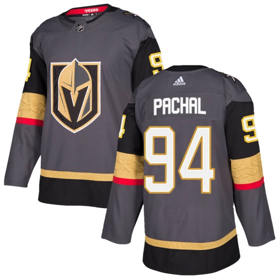 Authentic Adidas Youth Brayden Pachal Vegas Golden Knights Home Jersey - Gray