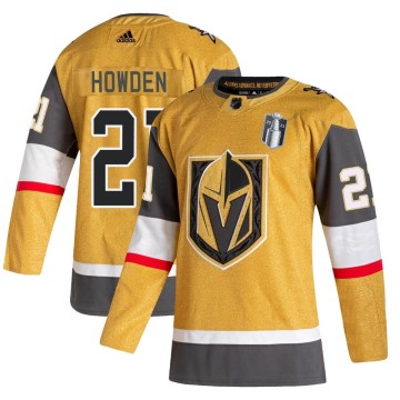 Authentic Adidas Youth Brett Howden Vegas Golden Knights 2020/21 Alternate 2023 Stanley Cup Final Jersey - Gold