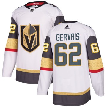 Authentic Adidas Youth Bryce Gervais Vegas Golden Knights Away Jersey - White