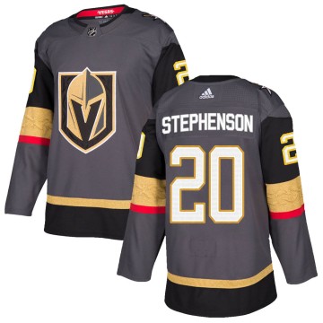 Authentic Adidas Youth Chandler Stephenson Vegas Golden Knights Home Jersey - Gray