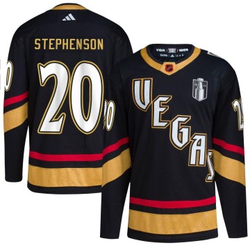 Authentic Adidas Youth Chandler Stephenson Vegas Golden Knights Reverse Retro 2.0 2023 Stanley Cup Final Jersey - Black