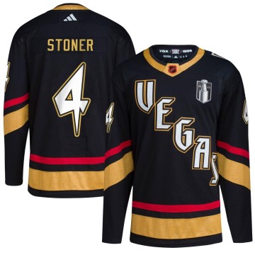 Authentic Adidas Youth Clayton Stoner Vegas Golden Knights Reverse Retro 2.0 2023 Stanley Cup Final Jersey - Black