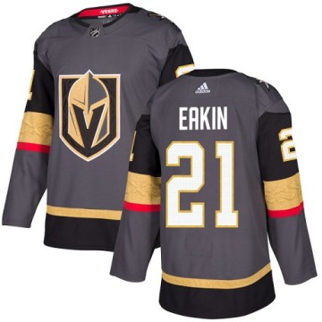 Authentic Adidas Youth Cody Eakin Vegas Golden Knights Home Jersey - Gray